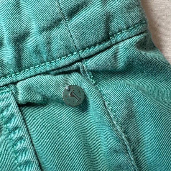 Pilcro and the Letterpress Anthropologie Teal Hyphen Shorts Size 28 - Picture 7 of 9